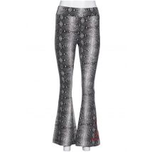 Karl Kani Damen Stoffhose, grau, Gr. 0