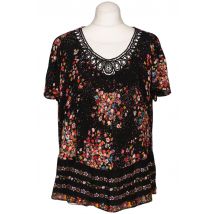 Kriss Sweden Damen Bluse, schwarz, Gr. 36