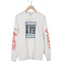 Lacoste L!Ve Herren Langarmshirt, weiß, Gr. 48