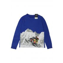 Lands End Jungen Langarmshirt, blau, Gr. 158