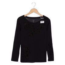 Marc Cain Damen Langarmshirt, schwarz, Gr. 36