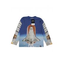 molo Jungen Langarmshirt, blau, Gr. 122