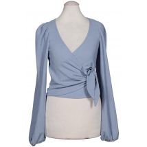 Monki Damen Bluse, hellblau, Gr. 32