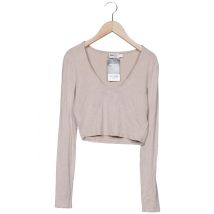 Na-Kd Damen Langarmshirt, beige, Gr. 36