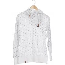 Naketano Damen Kapuzenpullover, weiß, Gr.