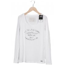 Napapijri Damen Langarmshirt, weiß, Gr. 36