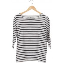 Oui Damen Pullover, weiß, Gr. 40