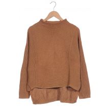 Oui Damen Pullover, beige, Gr. 36