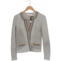 Oui Damen Strickjacke, grau, Gr. 36