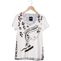 Oui Damen T-Shirt, weiß, Gr. 38