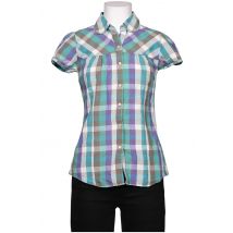 Peckott Damen Bluse, türkis, Gr. 36