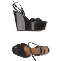 Pollini Damen Sandale, schwarz, Gr. 39