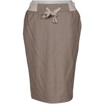 Rene Lezard Damen Rock, beige, Gr. 34