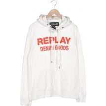 Replay Herren Kapuzenpullover, weiß, Gr. 54