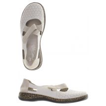 Rieker Damen Halbschuh, weiß, Gr. 38