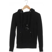 Sansibar Damen Kapuzenpullover, schwarz, Gr.