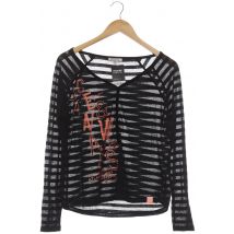 Soccx Damen Langarmshirt, schwarz, Gr. 40