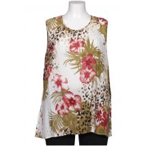 Selection by Ulla Popken Damen Bluse, mehrfarbig, Gr. 46