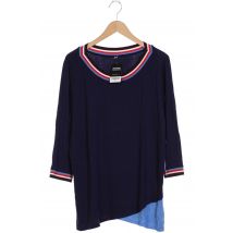 sheego Damen Langarmshirt, marineblau, Gr. 48