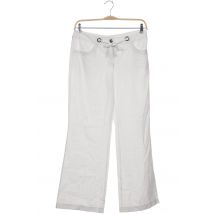 sheego Damen Stoffhose, weiß, Gr. 32