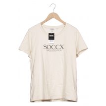 Soccx Damen T-Shirt, beige, Gr. 42