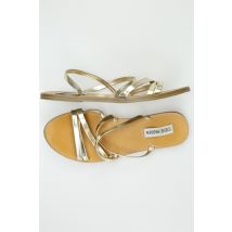 Steve Madden Damen Sandale, gold, Gr. 38