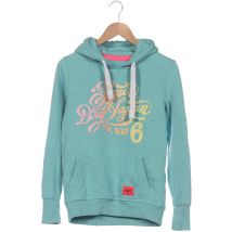 Superdry Damen Kapuzenpullover, türkis, Gr. 38