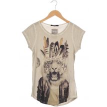 tigha Damen T-Shirt, beige, Gr. 38