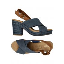 Toms Damen Sandale, blau, Gr. 6.5