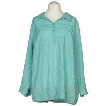 Ulla Popken Damen Bluse, türkis, Gr. 54