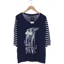 Ulla Popken Damen Langarmshirt, marineblau, Gr. 46