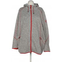 Ulla Popken Damen Kapuzenpullover, grau, Gr. 54