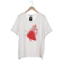 Ulla Popken Damen T-Shirt, weiß, Gr. 50