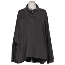 Ulla Popken Damen Sweatshirt, grau, Gr. 60