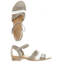 Vabeene Damen Sandale, grau, Gr. 39.5