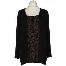 VIA Appia DUE Damen Langarmshirt, schwarz, Gr. 54