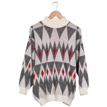 Wings Horns Herren Pullover, grau, Gr. 52