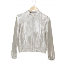 Zara Damen Jacke, silber, Gr.