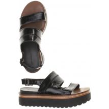 Zara Damen Sandale, schwarz, Gr. 38
