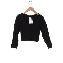 Zara Damen Langarmshirt, schwarz, Gr. 32
