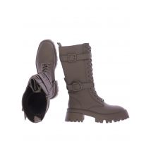 Zara Damen Stiefel, grün, Gr. 39