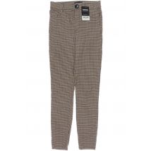 Zara Damen Stoffhose, braun, Gr. 0