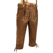 Lederhose kniebund mit H-Träger braun Wim 110076 ~ 42