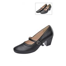 Pumps schwarz mit Riemchen 005398 ~ 38