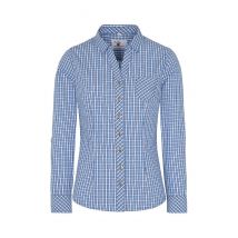 Trachtenbluse langarm blau kariert Neckar 016379 ~ 42
