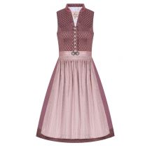Midi Dirndl 65cm rosenholz altrosa gemustert Doro 007278 ~ 40