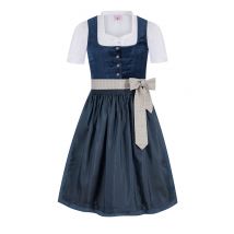 Kinder Dirndl blau Samt Caroline 015896 ~ 116