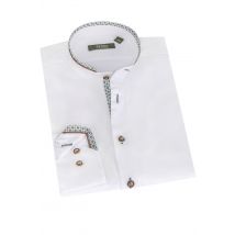 Trachtenhemd FRANZ ~ 38 ~ weiß, grün