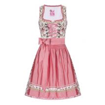 Mini Dirndl 55cm creme geblümt rosa Linda 006923 ~ 30