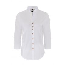Trachtenbluse aus Baumwolle ~ 34 ~ weiß